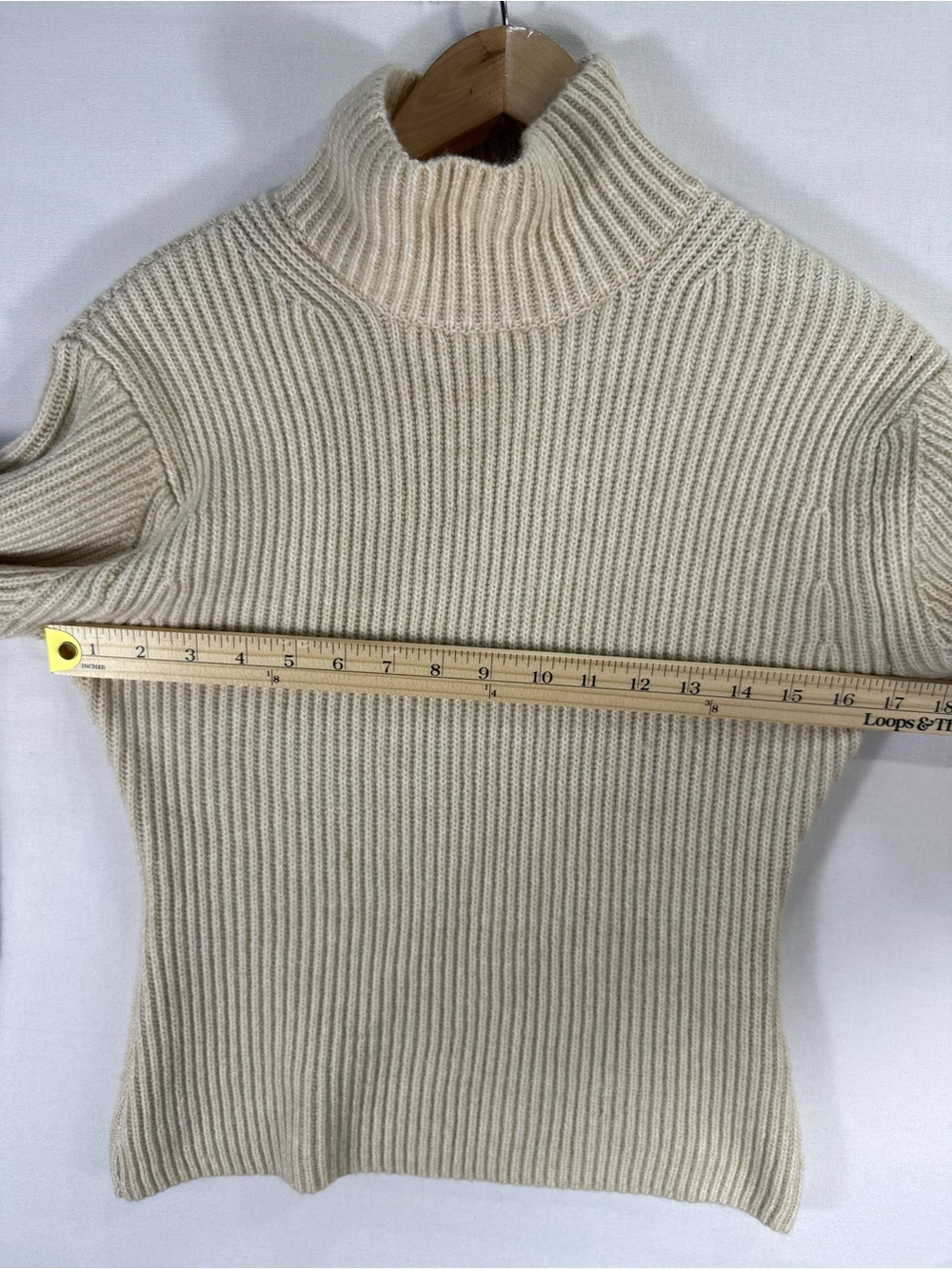 H&M Cream Ribbed Turtleneck Sweater - Picture 8 of 12